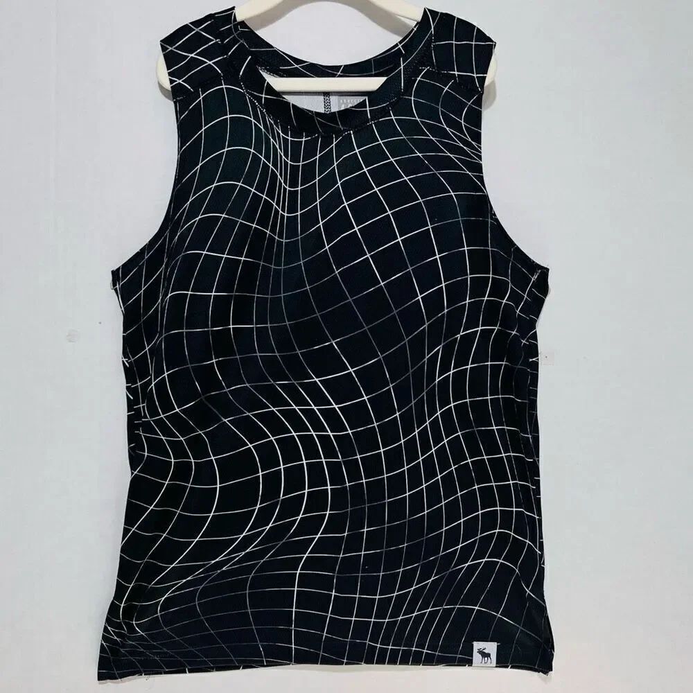 Abercrombie Active Black And White Tank Top Kids Size 9/10